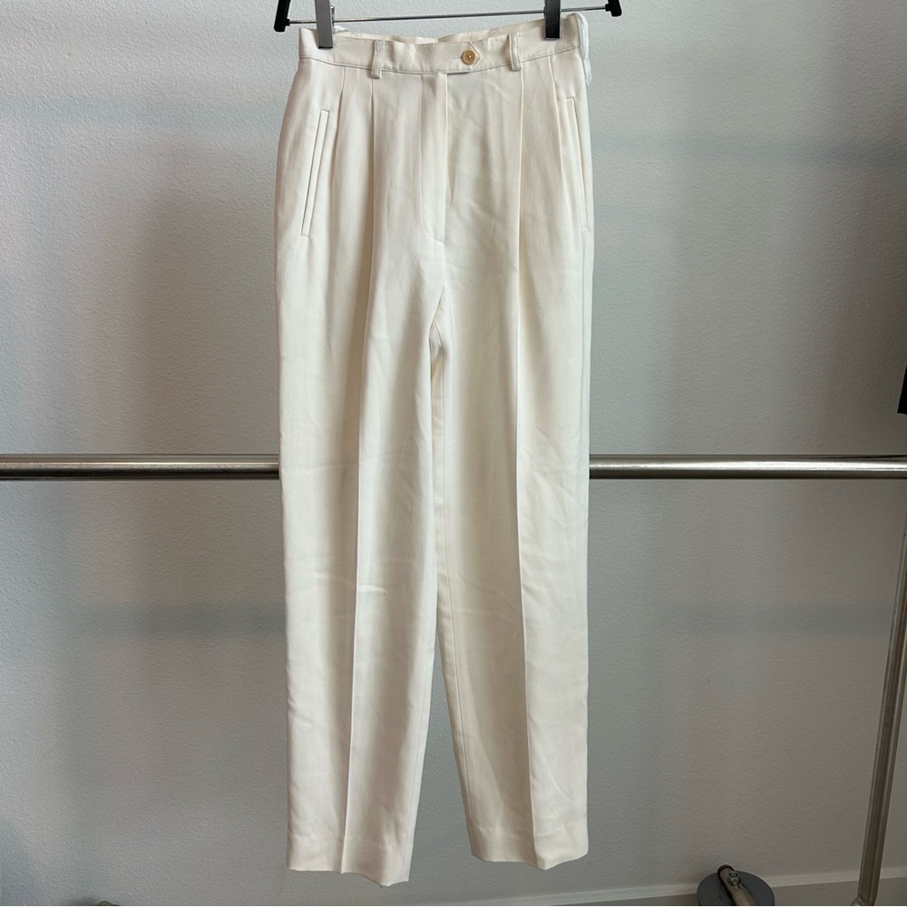 Ralph Lauren Ivory 100% Silk Dress Pants 2P